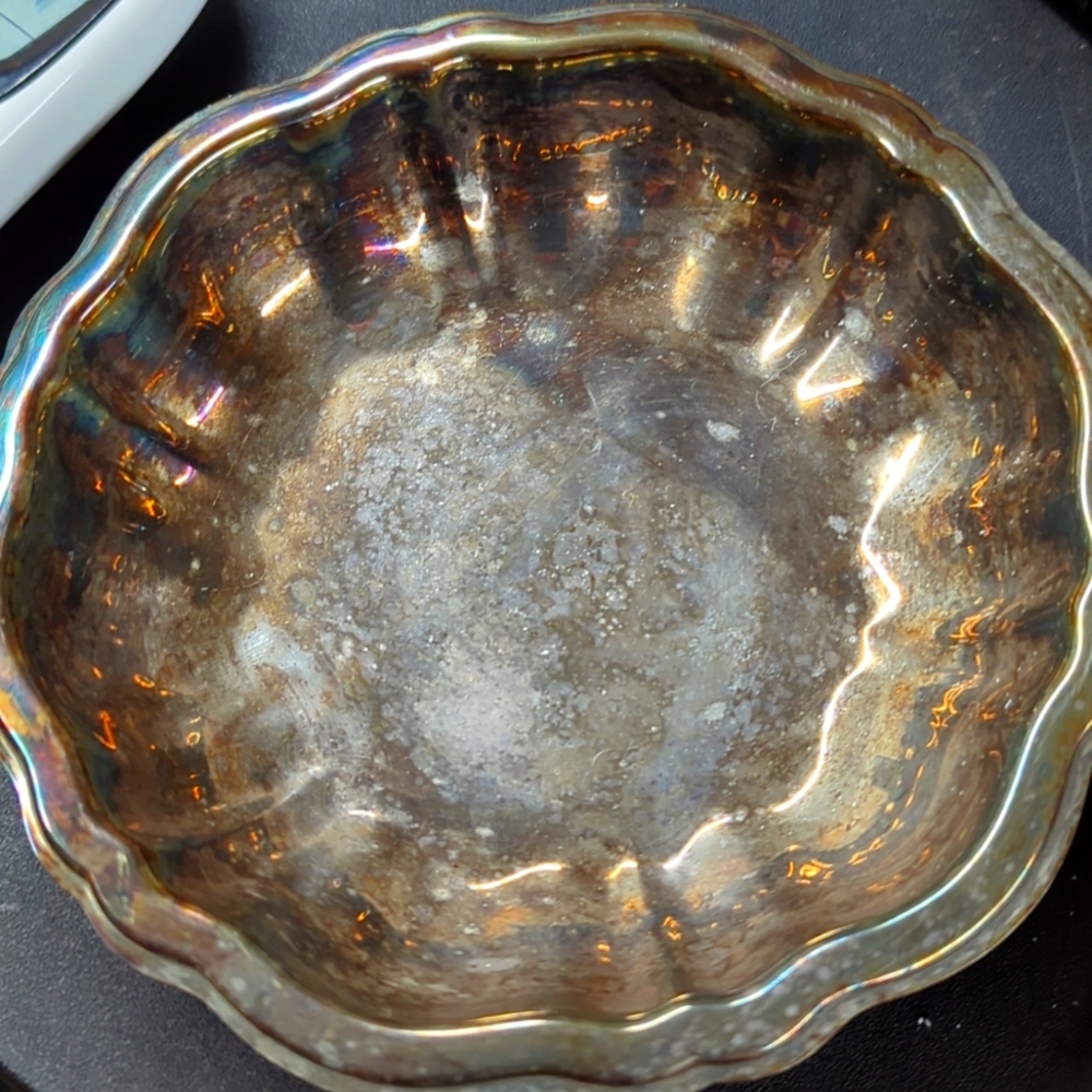 Silver candy dish